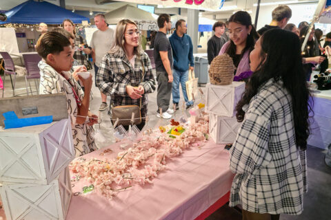 Student selling products